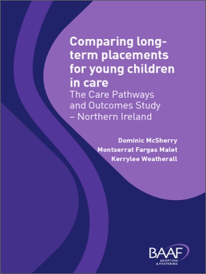 Comparing long term placements for young children in care cover