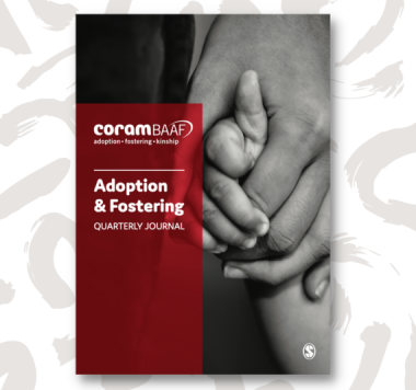 Adoption & Fostering journal front cover