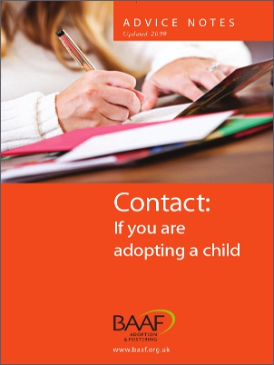 Contact if you are adopting a child cover