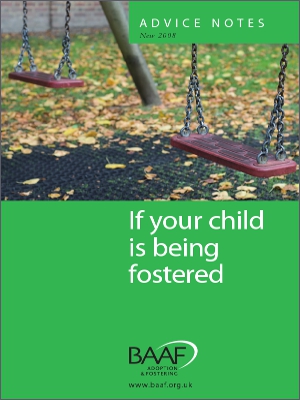 If your child is being fostered cover