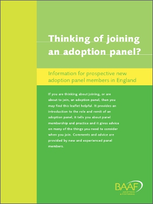 Thinking of joining an adoption panel cover