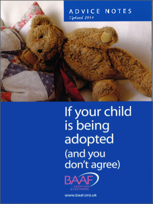 If your child is being adopted (and you don't agree) cover