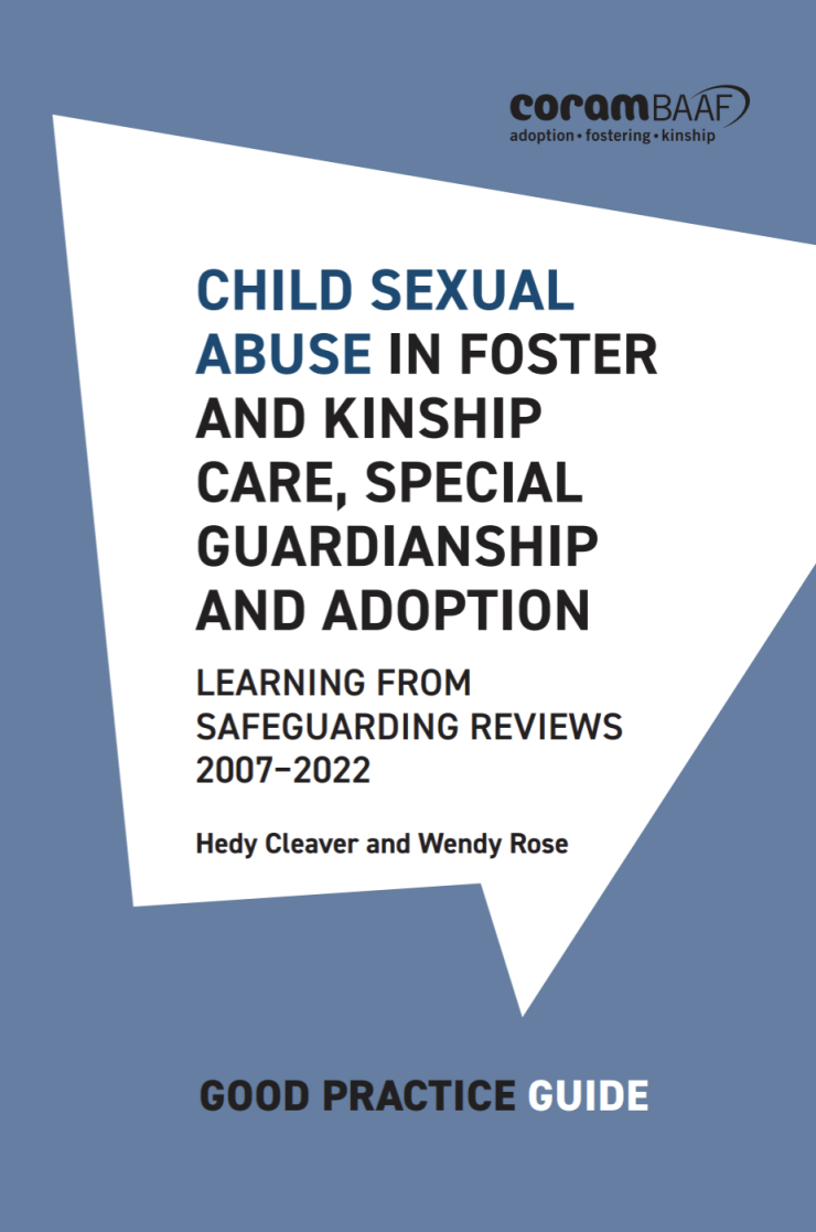 Child sexual abuse in foster and kinship care, special guardianship and adoption  front cover