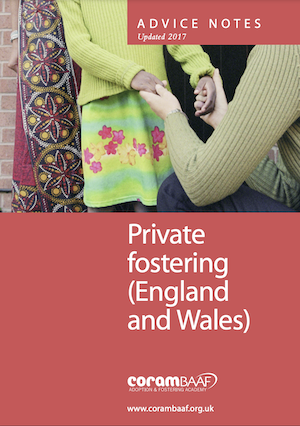 Private fostering (England and Wales) cover