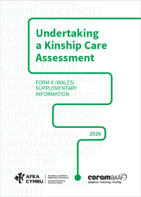 Undertaking a kinship care assessment - Form K Wales Supplement cover