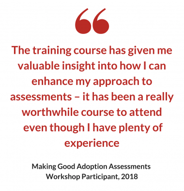 adoption assessment feedback