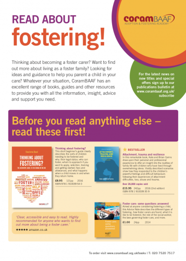 Read about fostering catalogue Read about fostering catalogue cover