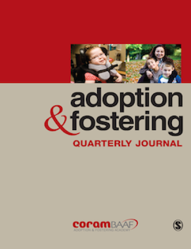 adoption and fostering journal cover