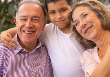 child and grandparents