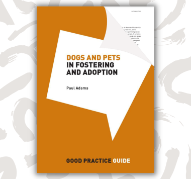 Dogs and pets in fostering and adoption front cover