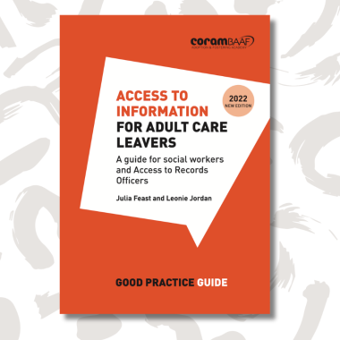 Access to information for adult care leavers cover