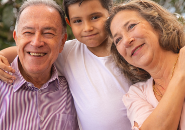 grandparents with grandson