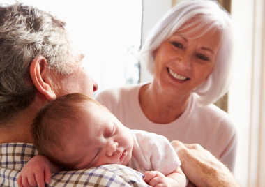 grandparents and baby