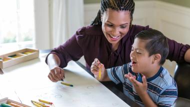 Foster Carer with a child