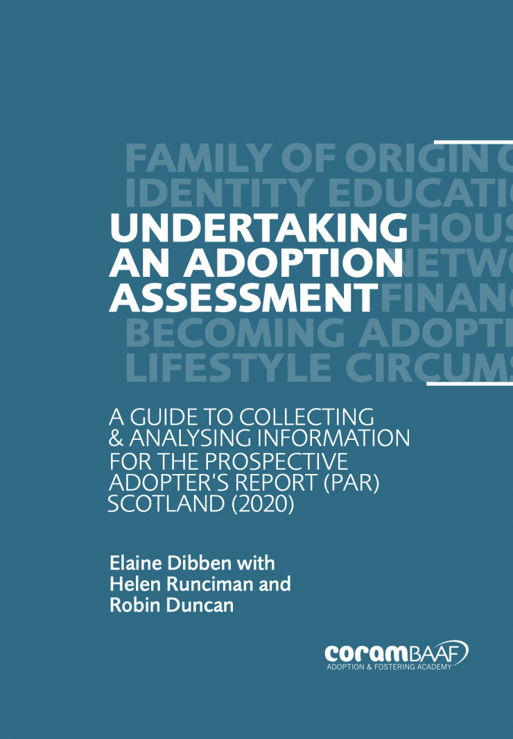 Undertaking an Adoption Assessment in Scotland cover