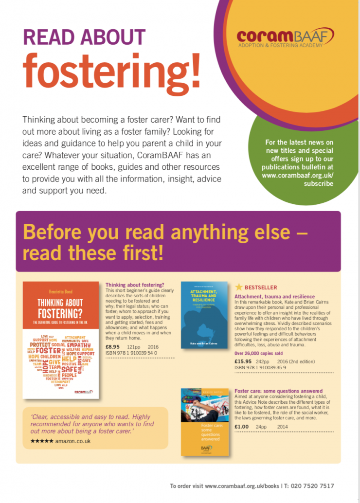 Read about fostering cover