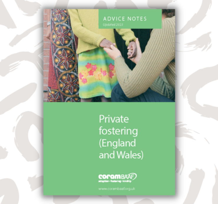 Private fostering advice note front cover