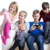children using their phones